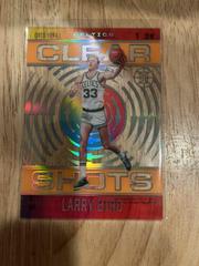 Larry Bird [Orange] Basketball Cards 2020 Panini Illusions Clear Shots Prices