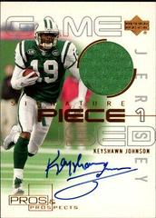 Keyshawn Johnson [Piece 2 Gold] #SP-WR Football Cards 2000 Upper Deck Pros & Prospects Signature Prices