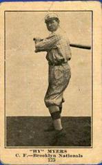 'HY' Myers Baseball Cards 1917 Collins McCarthy Prices