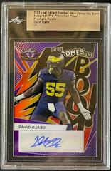 David Ojabo [Purple] #HB-DO1 Football Cards 2022 Leaf Valiant Autographs Here Comes the Boom Prices