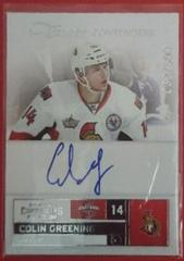 Colin Greening [Autograph] Hockey Cards 2011 Panini Contenders Prices
