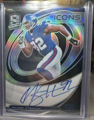 Michael Strahan [Meta] #ICN-MSTR Football Cards 2022 Panini Spectra Icons Autographs Prices