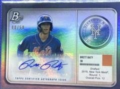Brett Baty [Autograph] Baseball Cards 2022 Bowman Platinum Minted in Merit Prices