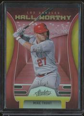 Mike Trout [Retail Holo Gold] #HW-10 Baseball Cards 2022 Panini Absolute Hall Worthy Prices
