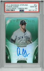 Aaron Judge [Green Refractor] #AJ Baseball Cards 2013 Bowman Sterling Autograph Prospects Prices