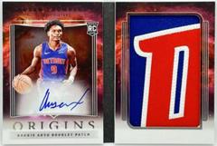 Ausar Thompson #2 Basketball Cards 2023 Panini Origins Rookie Auto Booklet Patch Prices