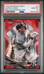 Aaron Judge [Red Lava] #33 Baseball Cards 2022 Bowman's Best Prices