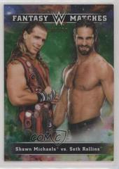 Seth Rollins, Shawn Michaels [Green] #FM-13 Wrestling Cards 2020 Topps WWE Chrome Fantasy Matches Prices