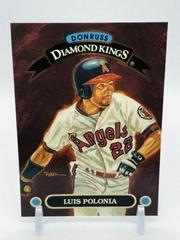 Luis Polonia #DK-26 Baseball Cards 1993 Panini Donruss Diamond Kings Prices