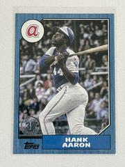 Hank Aaron [Blue] #87TB-9 Baseball Cards 2022 Topps 1987 Series 2 Prices