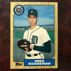 Mike Henneman Baseball Cards 1987 Topps Traded Tiffany Prices