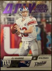 Eli Manning [Purple] #6 Football Cards 2022 Panini Prestige Any Given Sunday Prices