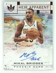 Mikal Bridges #MKB Basketball Cards 2018 Panini Court Kings Heir Apparent Autographs Prices