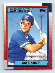 Greg Smith #117 Baseball Cards 1990 Topps Major League Debut Prices