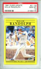 Willie Randolph #U-33 Baseball Cards 1991 Fleer Update Prices