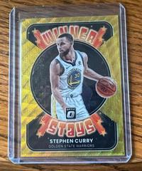 Stephen Curry [Gold Wave] #4 Basketball Cards 2021 Panini Donruss Optic Winner Stays Prices