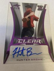 Hunter Brown [Pink] #CA-HB1 Baseball Cards 2020 Leaf Trinity Clear Autographs Prices