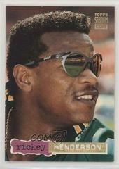 Rickey Henderson [Golden Rainbow] #654 Baseball Cards 1994 Stadium Club Prices