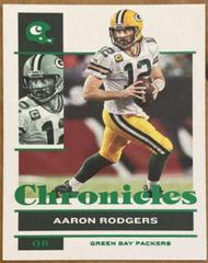 Aaron Rodgers [Green] #38 Football Cards 2021 Panini Chronicles Prices