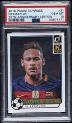 Neymar Jr. [35th Anniversary] Soccer Cards 2016 Panini Donruss Prices
