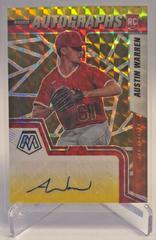 Austin Warren [Choice Fusion Red and Yellow] #RAM-AU Baseball Cards 2022 Panini Mosaic Rookie Autographs Prices