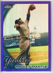 Mickey Mantle [Purple Refractor] #7 Baseball Cards 2010 Topps Chrome Prices