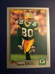 Donald Driver #154 Football Cards 2001 Topps Prices