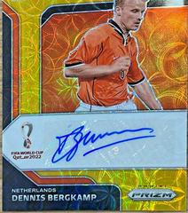 Dennis Bergkamp [Gold Prizm] Soccer Cards 2022 Panini Prizm World Cup International Ink Autograph Prices
