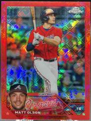 Matt Olson [Logofractor Red] #163 Baseball Cards 2023 Topps Chrome Prices
