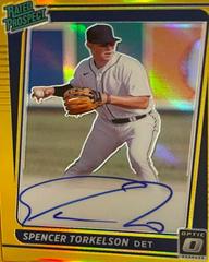 Spencer Torkelson [Holo] #RPS-ST Baseball Cards 2021 Panini Donruss Optic Rated Prospect Signatures Prices