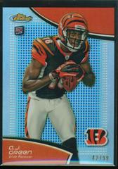 A.J. Green [Blue Refractor] #21 Football Cards 2011 Topps Finest Prices