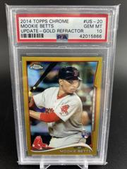 Mookie Betts [Gold Refractor] Baseball Cards 2014 Topps Chrome Update Prices