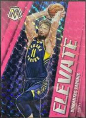 Domantas Sabonis [Pink Fluorescent] #6 Basketball Cards 2020 Panini Mosaic Elevate Prices