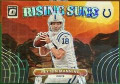 Peyton Manning [Black Pandora] Football Cards 2022 Panini Donruss Optic Rising Suns Prices