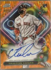 Triston Casas [Orange Galactic] #CCA-TC Baseball Cards 2023 Topps Cosmic Chrome Autographs Prices