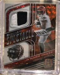 Ja'Marr Chase [Neon Orange] #SS-JCH Football Cards 2022 Panini Spectra Sunday Spectacle Prices
