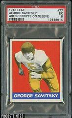 George Savitsky [Green Stripes on Sleeve] Football Cards 1948 Leaf Prices