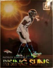 Patrick Surtain II [Black Pandora] Football Cards 2021 Panini Donruss Optic Rising Suns Prices