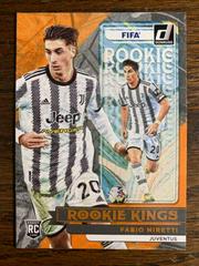Fabio Miretti [Orange] Soccer Cards 2022 Panini Donruss Rookie Kings Prices
