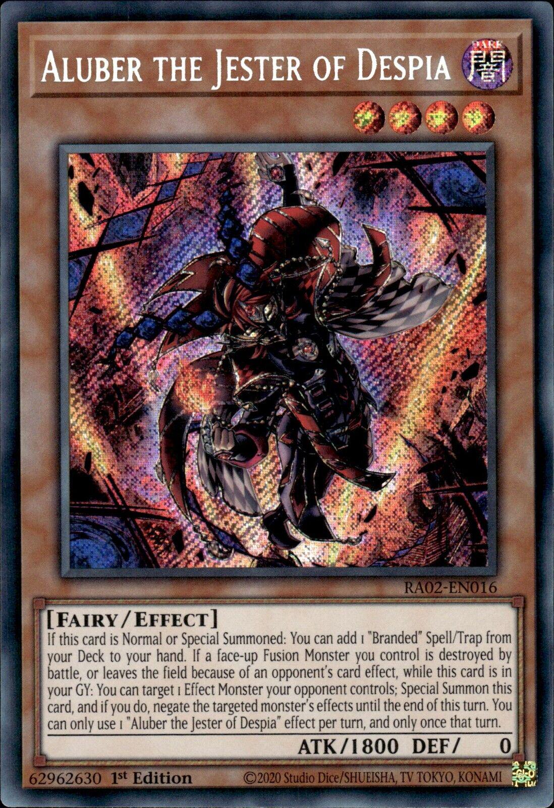 Aluber the Jester of Despia [Secret Rare] RA02-EN016 Prices | YuGiOh ...