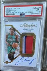 Jaden Ivey [Gold Vertical Patch Auto] #1 Basketball Cards 2022 Panini Flawless Patch Autograph Prices