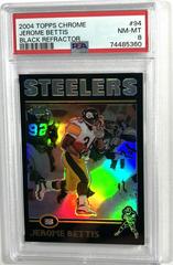 Jerome Bettis [Black Refractor] Football Cards 2004 Topps Chrome Prices