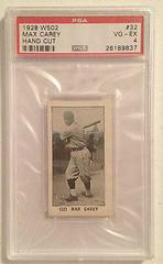 Max Carey [Hand Cut] #32 Baseball Cards 1928 W502 Prices