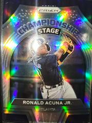 Ronald Acuna Jr. [Silver Prizm] Baseball Cards 2022 Panini Prizm Championship Stage Prices