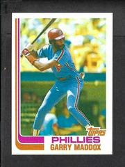 Garry Maddox [Blackless] Baseball Cards 1982 Topps Prices