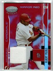 Albert Pujols [Mirror Red] Baseball Cards 2003 Leaf Certified Materials Prices