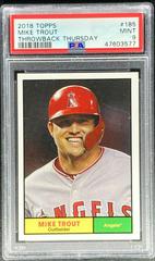 Mike Trout #185 Baseball Cards 2018 Topps Throwback Thursday Prices