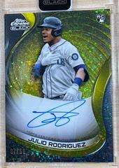 Julio Rodriguez [Gold Mini Diamond] #CBA-JRO Baseball Cards 2022 Topps Chrome Black Autographs Prices