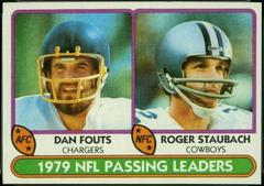 Passing Leaders [Fouts, Staubach] #331 Football Cards 1980 Topps Prices