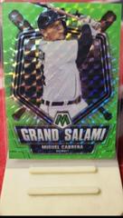 Miguel Cabrera [Green Fluorescent] #GS-8 Baseball Cards 2022 Panini Mosaic Grand Salami Prices